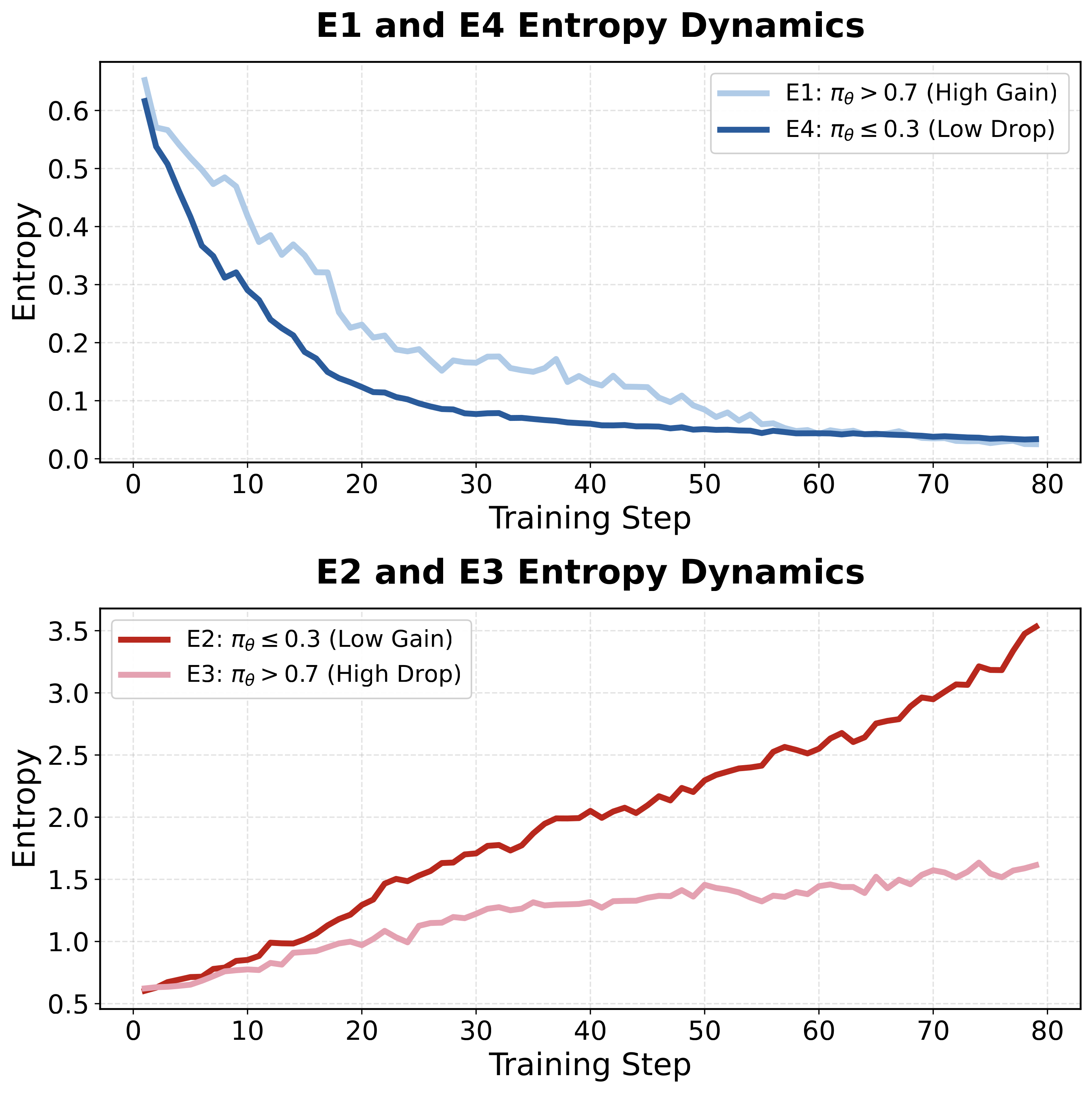 Entropy dynamics experimental results